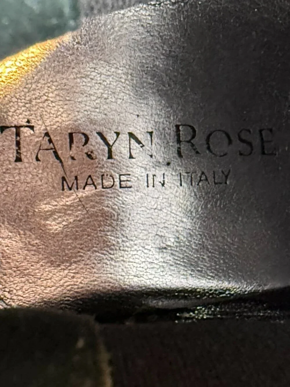 Taryn Rose Black Leather Chelsea Wedge Ankle Boot Women US 5 EU 35 Made In Italy